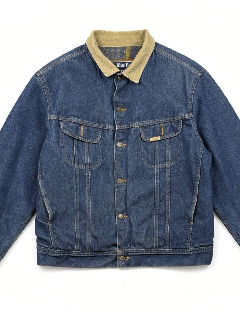 Blue Bay Mens XL Blue Denim Trucker Jacket